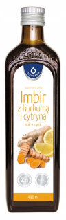 NFC zázvorová šťava s curcuma a citrónom so zinkom, 490 ml