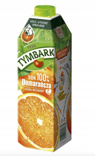 Tymbark pomarančový džús 100% 1L x 6SZTUK