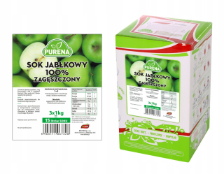 Apple Juice 100% (zahustená) Purena 15L / 3KG