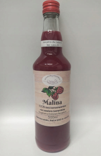Raspberry Juice bez cukru - vyrobené pravidelne
