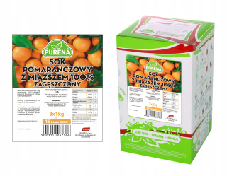 Pomarančový džús s letími100% zag.purena 15l / 3kg