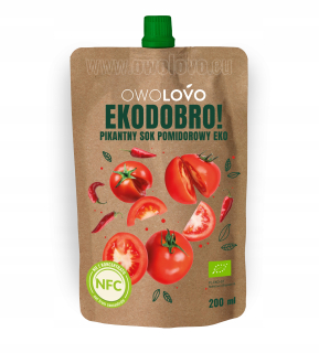 Paradajková šťava EKO OWOLOVO * Pikantné 16 x 200 ml