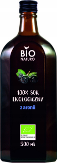 Šťava z arónie, lisovaná, vylisovaná Eco BioNaturo 500m