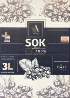 SOK z Chokeberry MelanOcarpa EKO 100% NFC - ARONIA