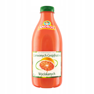 Šťava z červených grapefruitov stlačených 1L andros