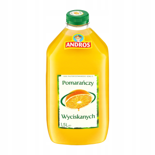 Vylisovaný pomarančový džús 1,5l ANDROS