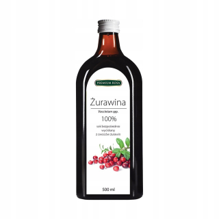Brusnicová šťava 100% 500 ml [6ks] Premium Rosa