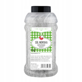 Soľ v morských lístkoch 1kg JAR Pyramídový dávkovač