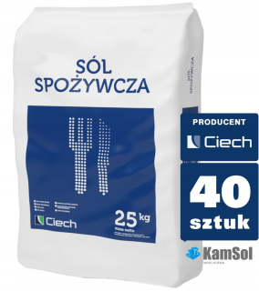 Lyžica suchá soľ 1 tonu v 25 kg vreciach