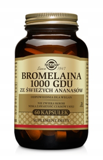 Spaľovač tuku - Solgar Bromelaina 1000 GDU 60 kapsúl.