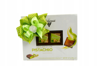 Solidárne čokolády s pistáciovou triedou 400g
