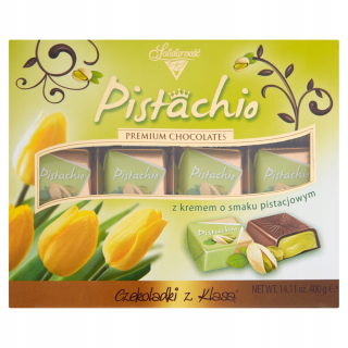 Solidarita Pistachio Chocolates s triedou 400 g