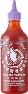Chilli omáčka Sriracha s cibuľou 455 ml Flying Goose