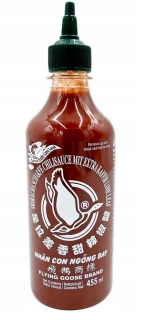 Japonska kuchyňa - Chilli omáčka Sriracha s lístkami kaffirovej limetky 455 m
