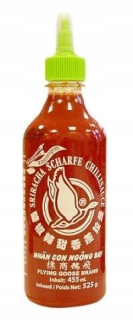 Srirach Chili omáčka s citrónovou trávou, ostrý 455ml