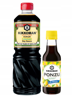 Ázijska kuchyňa - Sójová omáčka Kikkomán Bezlepkový 1Z + Ponze 150ml