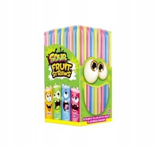Kyslé ovocie slamky trubice s kyslými rudami 250pcs