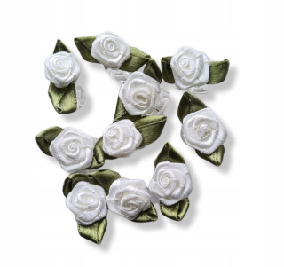 Prvé sväté prijímanie - Žaba gombíky, Rose s Leaf 10 ks