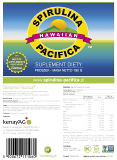 Spirulina PacificA Havajský prášok 180 g Kenay