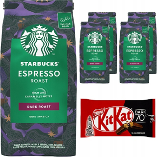 Zrnková káva - Starbucks espresso pečené kávové granulárne 1kg zadarmo