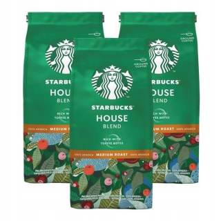 Káva mletá -  Starbucks House Blend 200g mletej kávy x 3