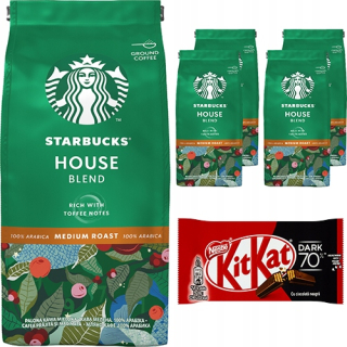 Káva mletá -  Starbucks House Blend Mleté Káva 1 kg + ZADARMO