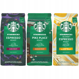 Zrnková káva - Starbucks Coffee Grainy Arabica Mix Set 3x200g