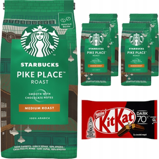 Zrnková káva - Starbucks Pike Place Grain Coffee 1 kg + ZADARMO