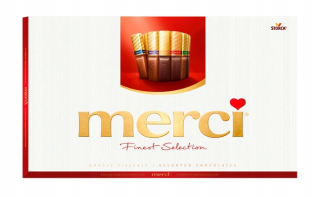 Storck Merci Chocolate Box 400g Zmiešajte čokoládu