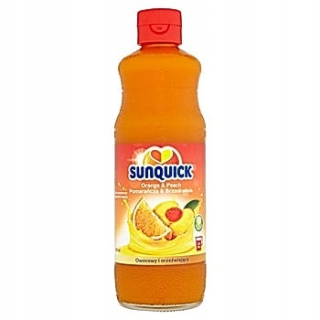 Sunquick Sirup Sok pre vodnú oranžovú broskyňu