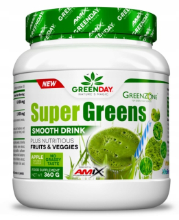 Antioxidanty Super Greens Smooth Drink obsahujú zeleninu