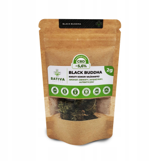 CBD - Susz CBD ~ 5,6% Sativa Poľsko Black Buddha 2g