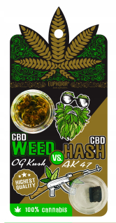 CBD - Susz CBD og Kush 1g vs Hash CBD AK47 1G Euphoria