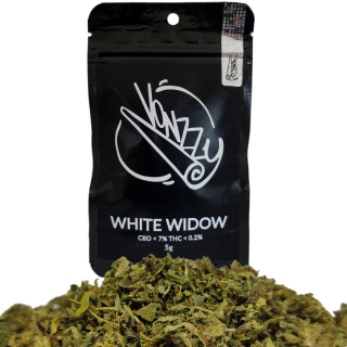 CBD - Susz CBD vonzzy 10g biela vdova 7% lov sucho