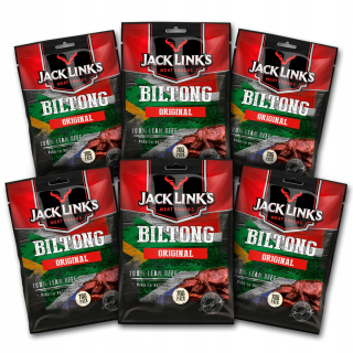 Sušené hovädzie mäso Biltong Original 6x70g