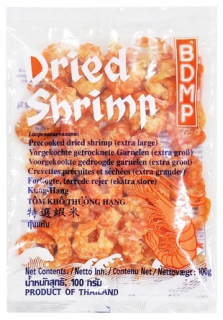 Ázijska kuchyňa - Sušené krevety XL 100G - BDMP