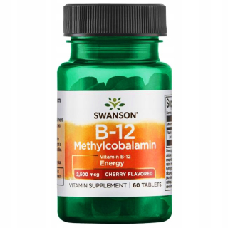 SWANSON METYLCOBALAMIN B12 2500MCG - 60 Tabuľka.