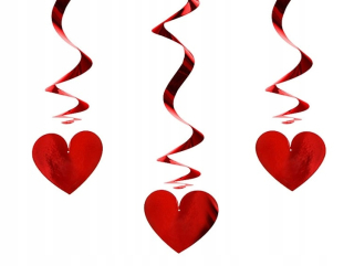 Darček na Valentína - Listy Heart Decorácie na Valentína 3ks SWID14