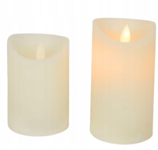 2x LED sviečka sada pohyblivých plameňov vložka trstina