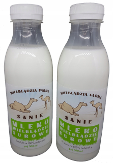 Čerstvé surové mlieko ťava mlieko 2x500ml