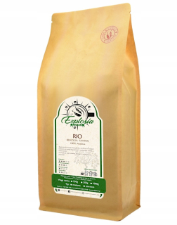 Zrnková káva - Čerstvo pražená brazílska fazuľa Santos 1kg
