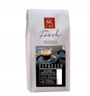 Zrnková káva -  Čerstvo pečené kávové granulárne MK Fresh Espresso 1KG
