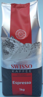 Zrnková káva - Swisso Kaffee Espresso 1kg Grainy Coffee Silná