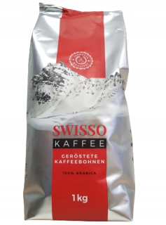 Zrnková káva -  Swisso Kaffee Káva Pečené Grainy Arabica 1kg