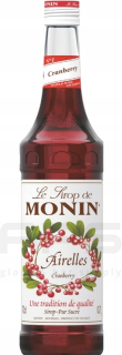 Sirup monin brusnicový, brusnicový 700ml