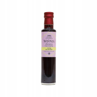 Cherry sirup na med s kvetom czeremchy