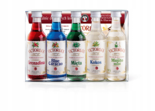 Sada barmanských sirupov VICTORIAS na nápoje 5x50ml
