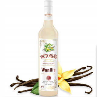 Vanilkový barmanský sirup od spoločnosti Victoria pre kávové nápoje