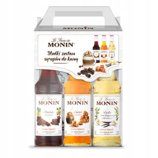 Monin Coffee sirup Set Mix Flavors 3x250ml