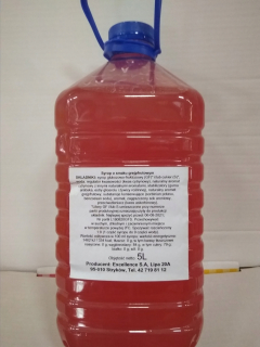 Gastronómia sirup s 5L grapefruit chuťou
